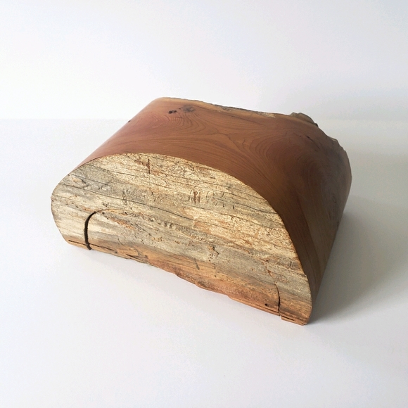 Vintage Hand Carved Wooden Jewelry Box